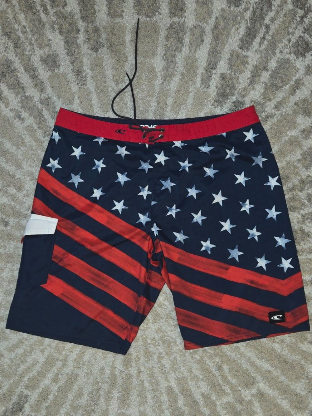 O'Neill Stars and Stripes Board Shorts Size XL